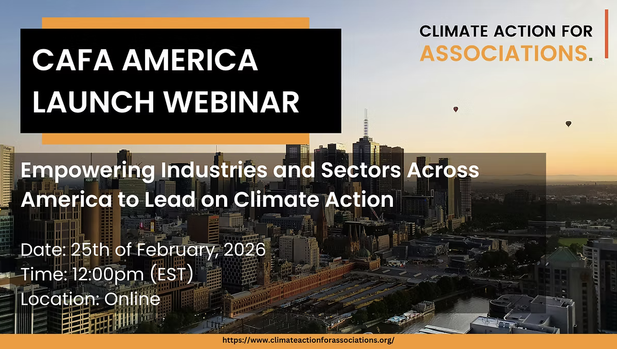 CAFA America Launch Webinar: Empowering Industries and Sectors Across America to Lead on Climate Action