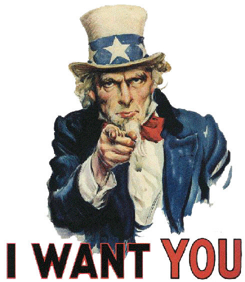 Uncle Sam World War 2 I want you poster
